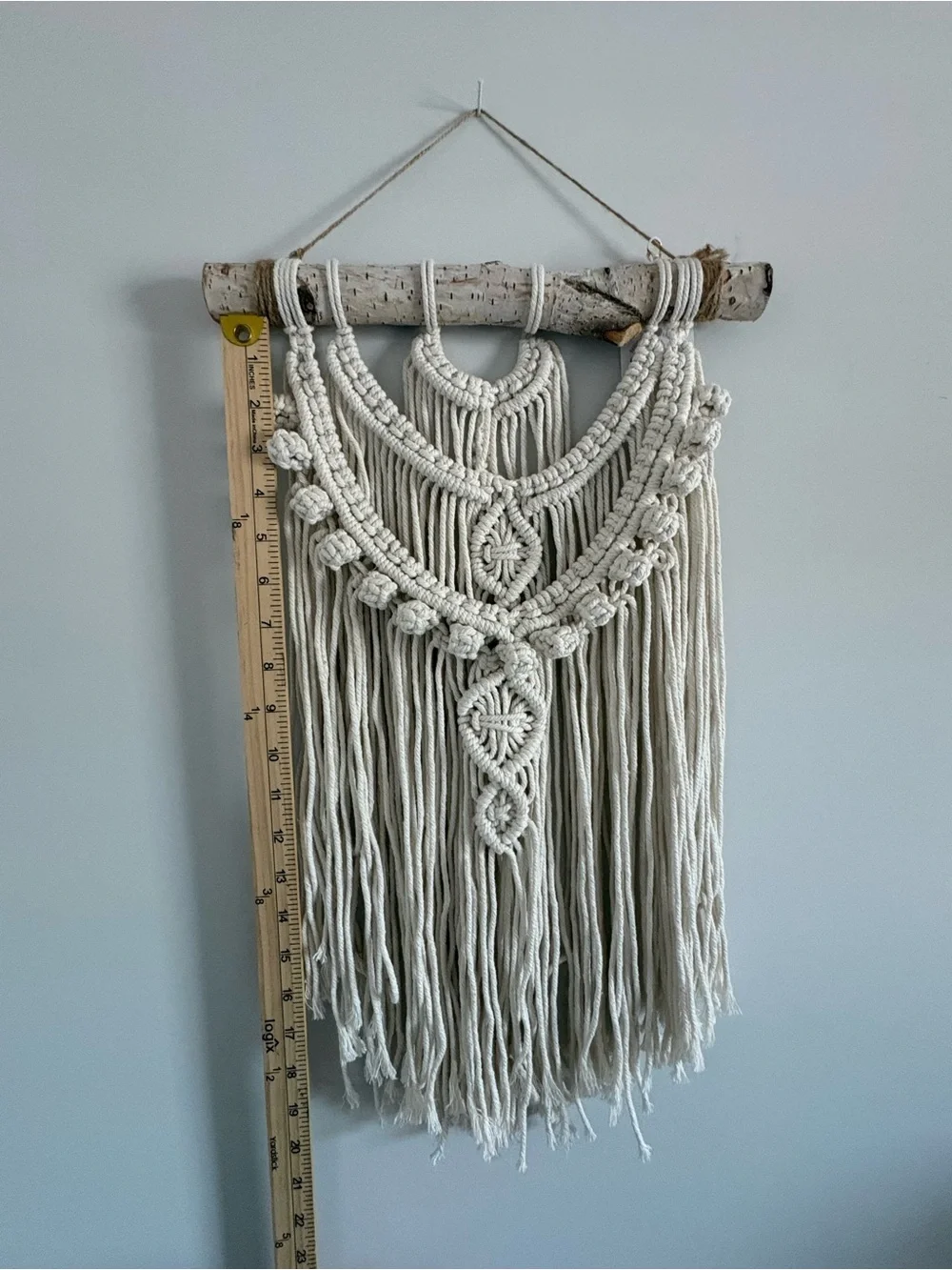 Handmade Cream Macramé Wall Hanging